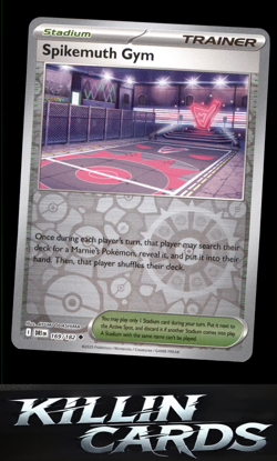 Reverse Holofoil Spikemuth Gym 169/182 Pokemon Uncommon SV10: Destined Rivals Ca - Image 1