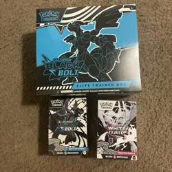 Pokemon TCG Scarlet & Violet WHITE FLARE& BLACK BOLT Lot 1 ETB 2 Booster Bundles - Image 2