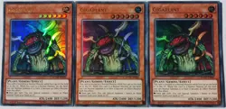 Yugioh 3x Gigaplant DUOV-EN062 Ultra Rare 1st Edition Near Mint Playset - Image 1