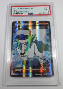 2011 PSA 9 MT Pokemon 101/101 Trainer N Noble Victories Full Art Card #58225B - Image 1