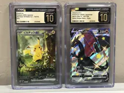2 POKEMON JAPANESE PRISTINE 10 Cards 1.Pikachu ex 764/742 1.Charizard V 307/190 - Image 1