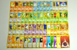 Pokemon card LOT 60 Old Back Japanese Unown Flareon Eevee Psyduck Totodile etc.. - Image 1
