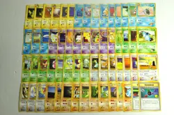 Pokemon card GYM Set TCG LOT 60 Old Back Japanese Eevee Dugtrio Pikachu etc... - Image 1