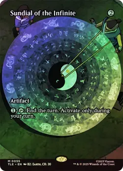 Sundial of the Infinite *Foil Borderless* - TLE - NM - Magic The Gathering - MTG - Image 1