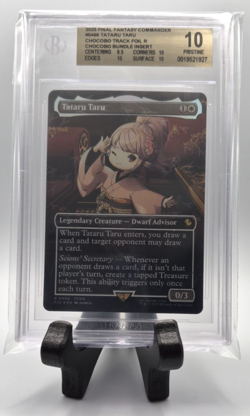 2025 MTG FINAL FANTASY CHOCOBO TRACK FOIL #0466 TATARU TARU BGS 10 - Image 1