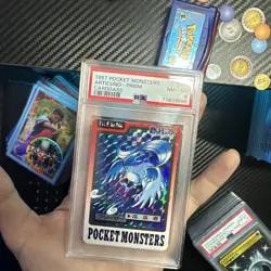 PSA 8 Articuno Prism Holo 1997 Pocket Monsters Carddass File No 144 Pokemon - Image 3