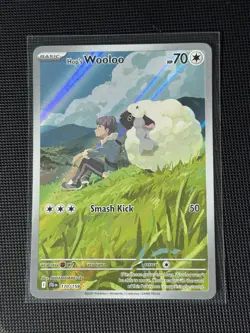 Pokemon: Hop's Wooloo - 170/159 - SV09: Journey Together (JTG) Illustration Rare - Image 1