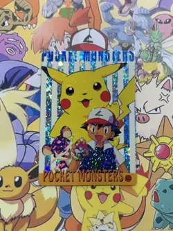 Pokemon Charizard Vintage Pocket Monsters Vending HOLO Prism Sticker 99 Nintendo - Image 1