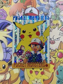 Pokemon Charizard Vintage Pocket Monsters Vending HOLO Prism Sticker 99 Nintendo - Image 2