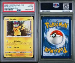 2022 POKEMON SWSH BLACK STAR PROMO | POKEMON GO TINSPIKACHU-HOLO 234 PSA 8 - Image 3