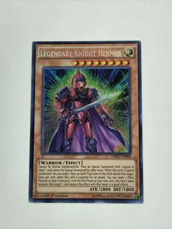 Yu Gi Oh Legendary Knight Hermos (DRL2-EN008) 1st edition (NM) - Image 1
