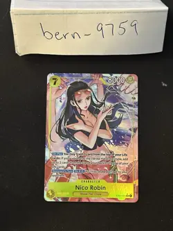 One Piece Nico Robin SR Alt Art AA EB03-055 Heroines edition English - Image 1