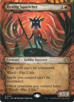 MTG: Lorwyn Eclipsed: Showcase Hexing Squelcher: Lightly Played Condition - Image 1