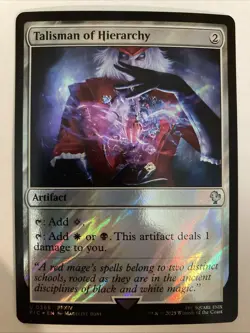 Talisman of Hierarchy (Surge Foil) 0365 (NM) Final Fantasy FIC Magic MTG - Image 1