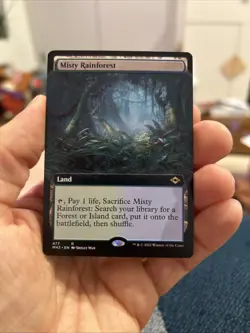MTG Magic The Gathering Modern Horizons 2 NM Extended Art Misty Rainforest - Image 1