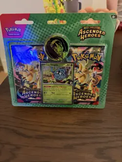 Pokemon TCG Mega Evolution Ascended Heroes 2 Booster Packs Tangela Promo Coin - Image 1
