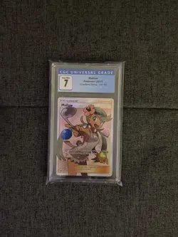 POKEMON MALLOW 145/145 FULL ART TRAINER GUARDIANS RISING CGC 7 - Image 1