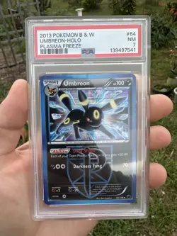 Pokemon 2013 Black & White Plasma Freeze Umbreon Holo #64/116 PSA 7 NEW CERT - Image 3