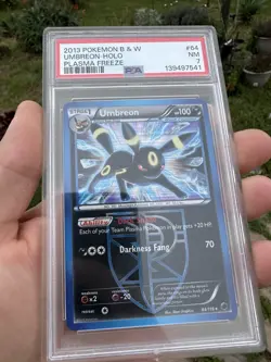 Pokemon 2013 Black & White Plasma Freeze Umbreon Holo #64/116 PSA 7 NEW CERT - Image 5
