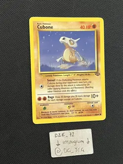 Pokemon WOTC Jungle Set - Cubone - 50/64 - Common Unlimited Edition -NM/VLP - Image 3