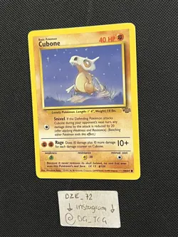 Pokemon WOTC Jungle Set - Cubone - 50/64 - Common Unlimited Edition -NM/VLP - Image 4