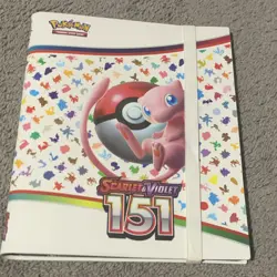 Pokemon Scarlet & Violet 151 Mew 9-Pocket Binder With Elastic Strap - Image 1