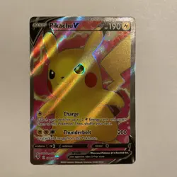 Pokemon TCG Pikachu V 170/185 SWSH Sword & Shield Vivid Voltage Full Art - NM - Image 1