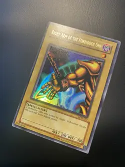 2002 Yugioh Right Arm of the Forbidden One LOB-122 Ultra Original Print LP/MP - Image 2
