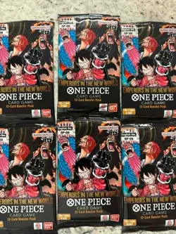 One Piece CCG 6x OP-09 Booster Packs Emperors In The New World (Read DESC) - Image 1