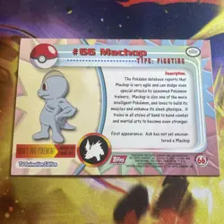 MACHOP #66 Pokemon Card Red Logo NEAR MINT TV Animation - Image 2