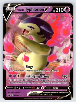 Hisuian Typhlosion V SWSH237 Sword & Shield Black Star Promo Pokemon Card TCG Nm - Image 1