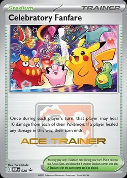 Pokemon TCG Celebratory Fanfare - Ace Trainer Reward Card - Image 1