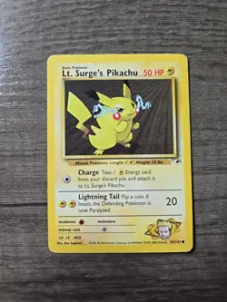 Lt. Surge's Pikachu 81/132 - Pokemon Gym Heroes Common Card - Image 1