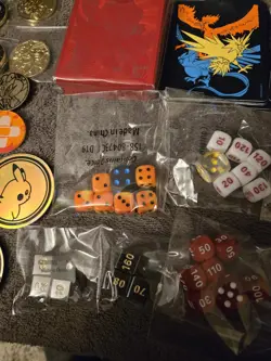 Pokemon Card Sleeves + Coins + ETB STUFF + sealed Energy Bundles + Dice etc - Image 4