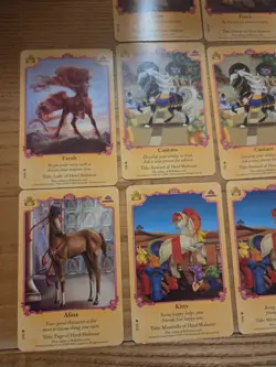 23 Bella Sara Royalty Shahazar Horse Trading Cards Castle Foil - Image 3