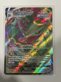 Rayquaza VMAX 102/159 Holo Sword & Shield Crown Zenith Pokemon TCG Card NM - Image 1