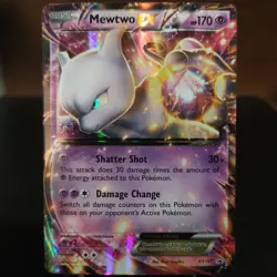 Mewtwo EX XY107 NM Black Star Promo Near Mint Holo Foil Pokemon TCG Card XY 107 - Image 1