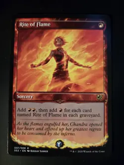 Rite of Flame NM Signature Spellbook: Chandra MTG FREE SHIPPING - Image 1