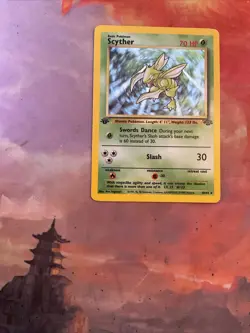 1999 Pokemon Scyther Holo 1st Edition Jungle Set 10/64 - Image 5
