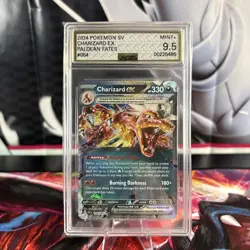 Pokemon Charizard ex 054 SV: Paldean Fates Double Rare AGS 9.5 Mint+ - Image 1