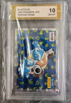 1995 Pokemon Japanese Blastoise Topsun Prism #009 PCG 10 GEM MINT - Image 1