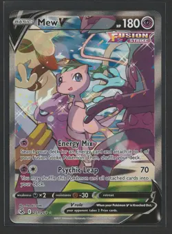 Mew V (Alternate Full Art) 251/264 Swsh08: Fusion Strike Holo Pokemon TCG SWSH - Image 1