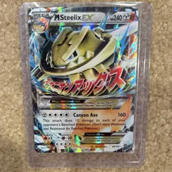 Pokemon M Steelix EX 68/114 Mega Full Art Holo Ultra Rare XY Steam Siege - Image 1