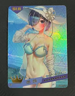 REM Re:Zero SLR SLR-011 Swimsuit Summer Love Goddess Story Anime Doujin Card - Image 1