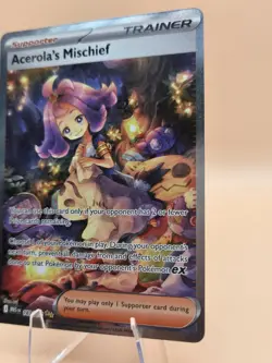 Acerola's Mischief Trainer Card 183 Pokemon TCG Holo Supporter - Image 3