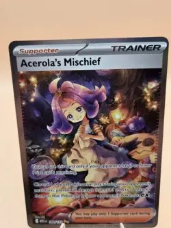 Acerola's Mischief Trainer Card 183 Pokemon TCG Holo Supporter - Image 4