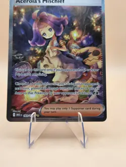 Acerola's Mischief Trainer Card 183 Pokemon TCG Holo Supporter - Image 5