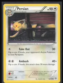 Persian Normal 62/98 Pokemon XY - Ancient Origins MP Pokemon Card - Image 1