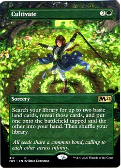 CULTIVATE 317 MAGIC: THE GATHERING CORE SET 2021 (M21) RARE ALT ART - Image 1