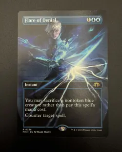 MTG; Flare of Denial; Borderless; 326; Modern Horizons 3 NM; Unplayed - Image 2